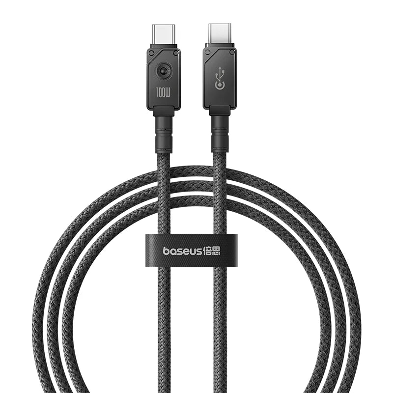 Baseus 1m Unbreakable Series Fast Charging Data Cable Type-C to Type-C 100W Cluster Black – P10355800111-00