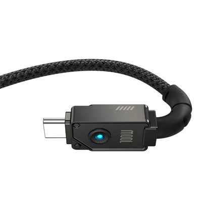 Baseus 1m Unbreakable Series Fast Charging Data Cable Type-C to Type-C 100W Cluster Black – P10355800111-00