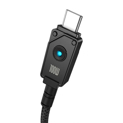 Baseus 1m Unbreakable Series Fast Charging Data Cable Type-C to Type-C 100W Cluster Black – P10355800111-00
