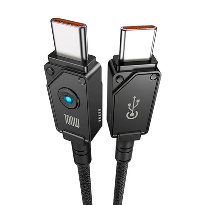 Baseus 1m Unbreakable Series Fast Charging Data Cable Type-C to Type-C 100W Cluster Black – P10355800111-00