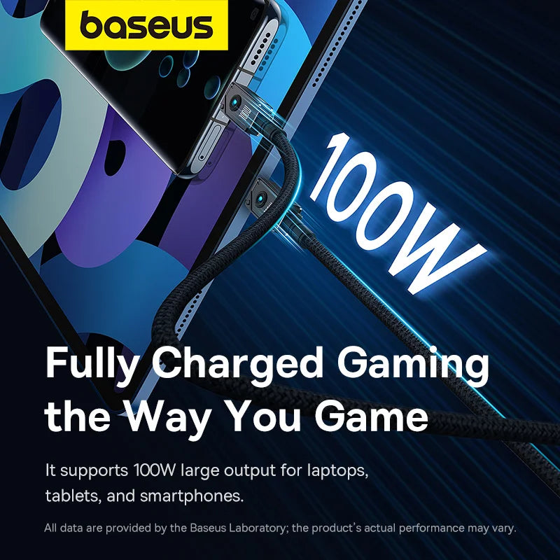 Baseus 1m Unbreakable Series Fast Charging Data Cable Type-C to Type-C 100W Cluster Black – P10355800111-00