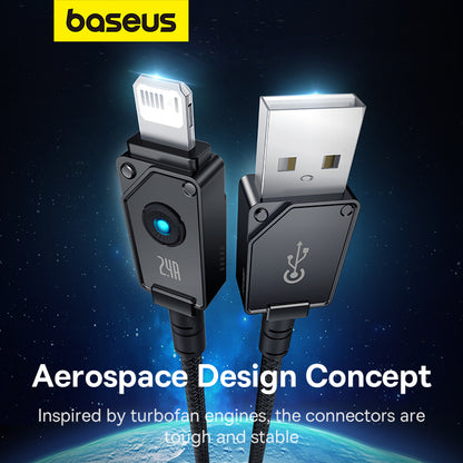 Baseus Unbreakable Series USB to Lightning Metal Data Cable (1m / 2m)