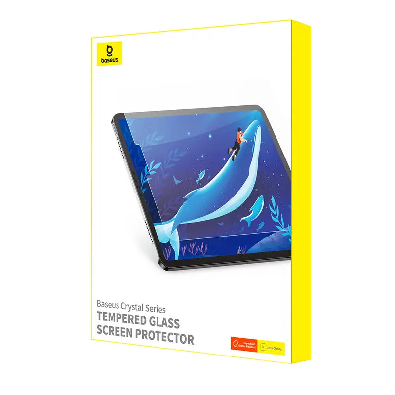 Baseus iPad Pro (2024) 11” Clear Crystal Blue Light Blocking Tempered Glass Screen Protector
