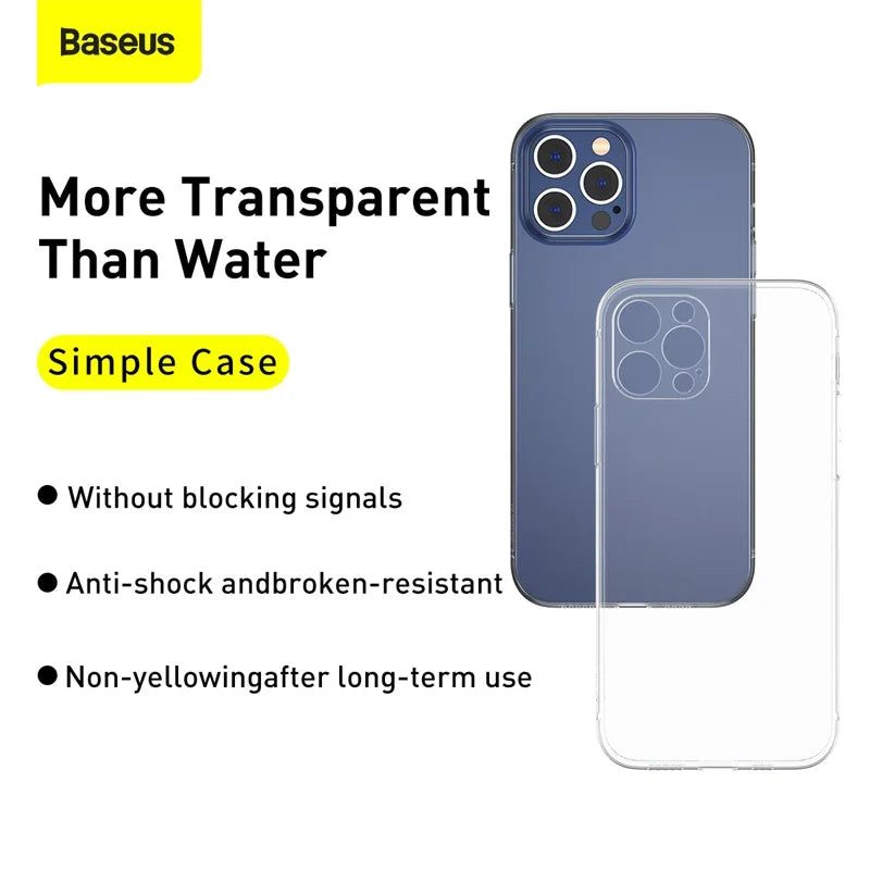 Baseus iPhone 12 Pro Max 6.7-Inch Simple Case Transparent