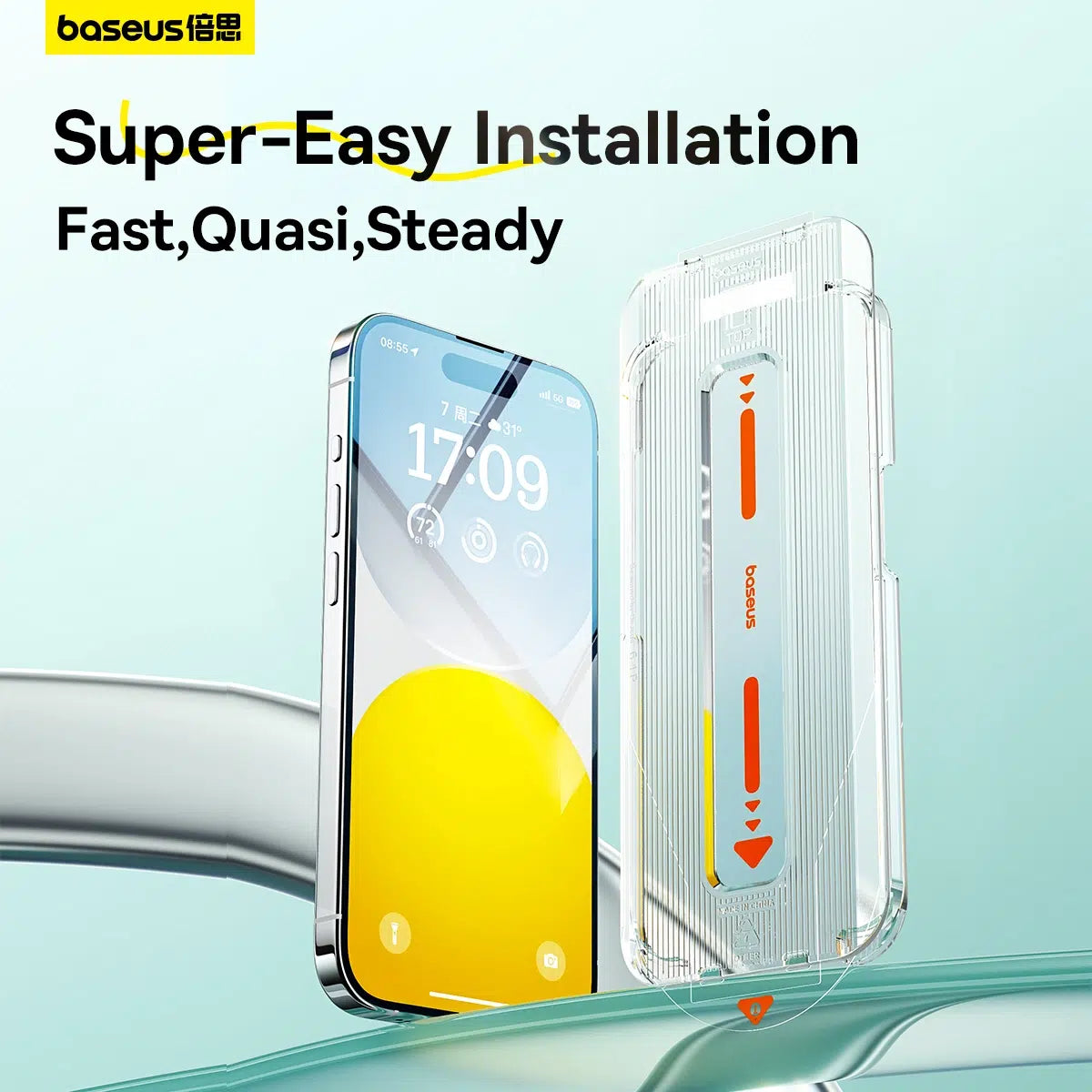 Baseus iPhone 15/16 Sapphire Series HD Tempered-Glass Screen Protector