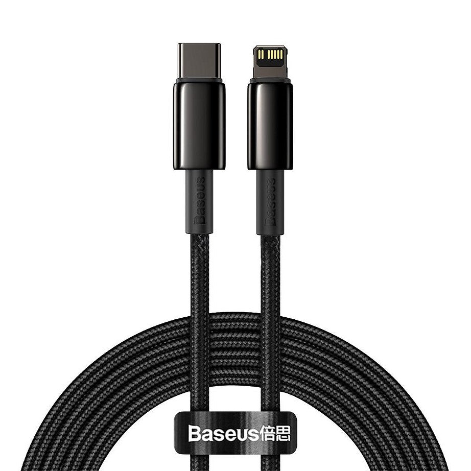 Baseus Tungsten Gold Fast Charging Data Cable Type-C to iP PD 20W Black