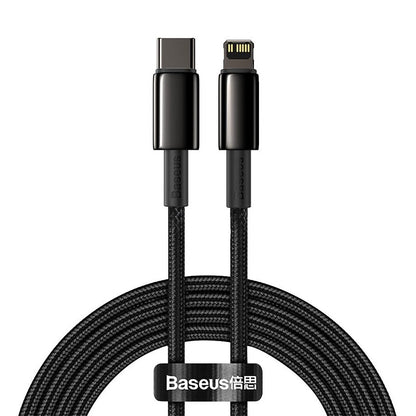 Baseus Tungsten Gold Fast Charging Data Cable Type-C to iP PD 20W Black