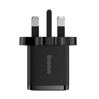 Baseus 30W 2U+C Compact Fast Charger UK Black