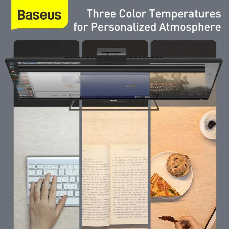 Baseus i-wok Series USB Stepless Dimming Screen Hanging Light (Youth) Black – DGIWK-B01