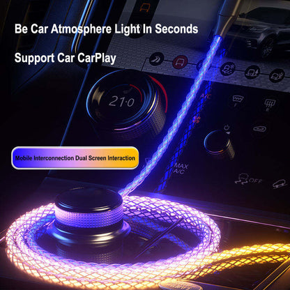 Phone Planet RBG light Data Cable Type-C to C