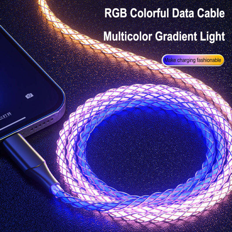 Phone Planet RBG light Data Cable Type-C to C
