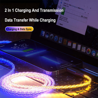 Phone Planet RBG light Data Cable Type-C to C