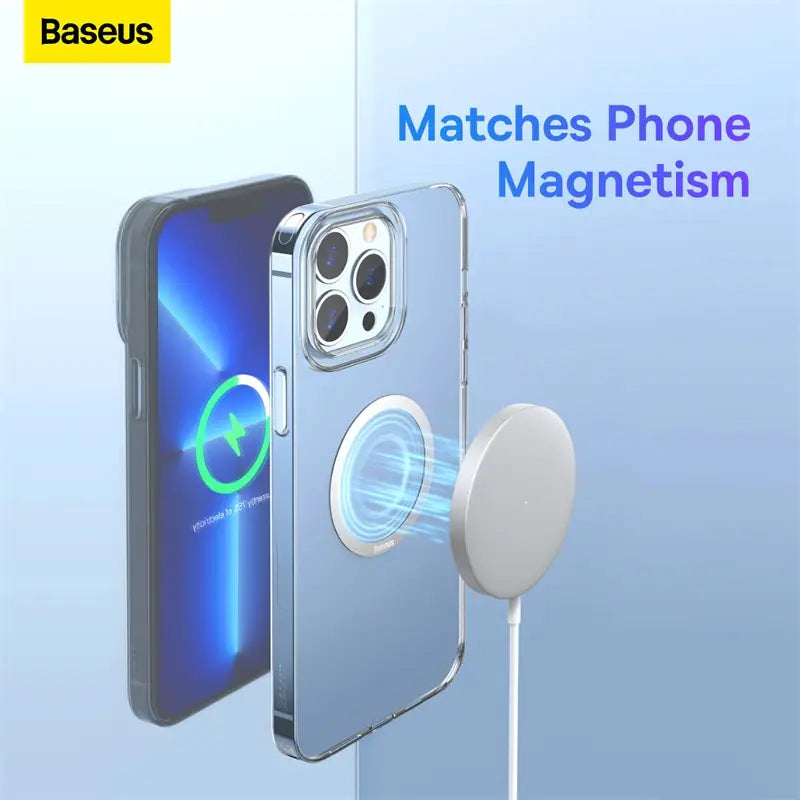 Baseus Halo Series Magnetic Metal Ring 2pcs/pack Silver