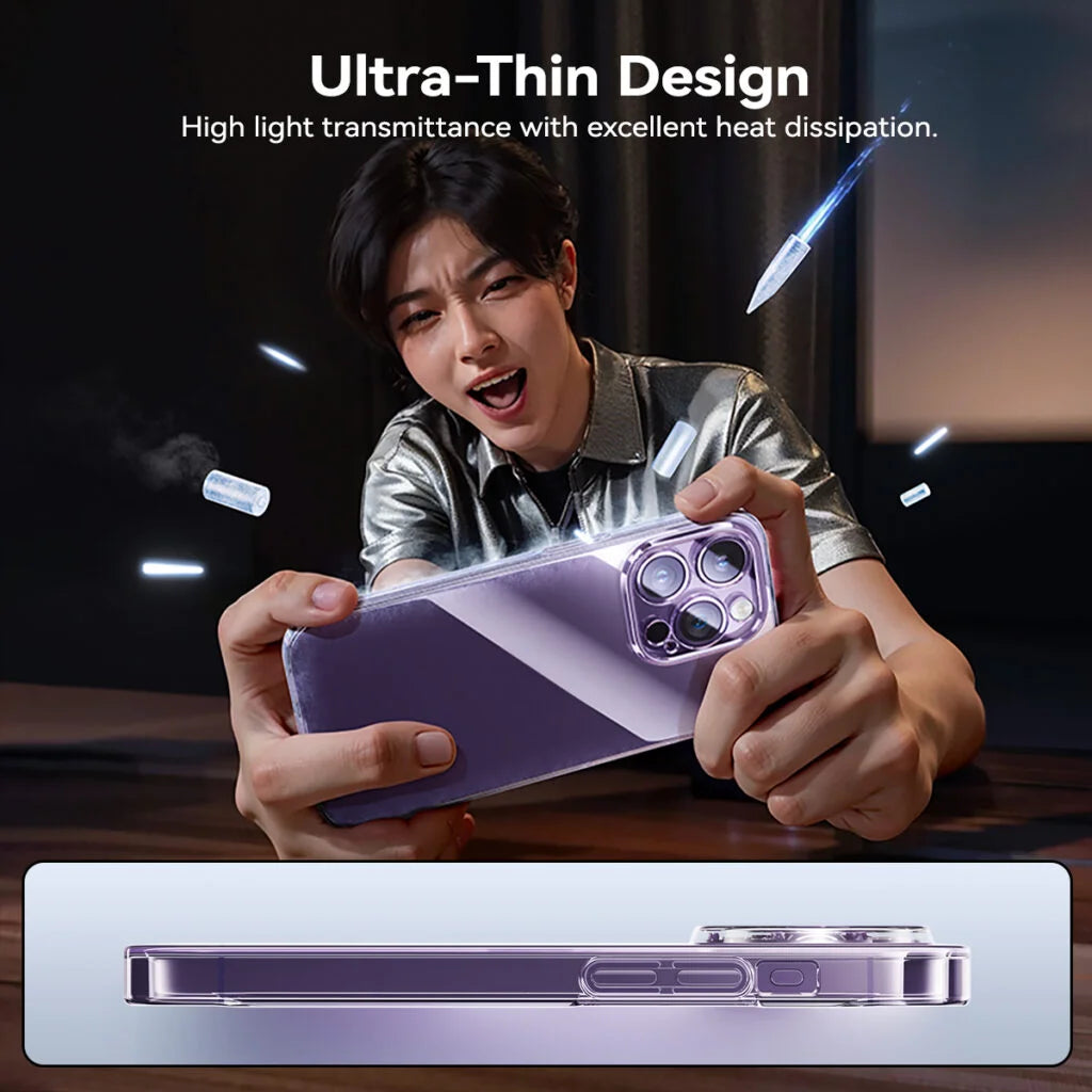 Baseus Lucent Series-iPhone 15 Pro-Clear Transparent, Ultra Thin Design Protective Case?- P60157204203-01