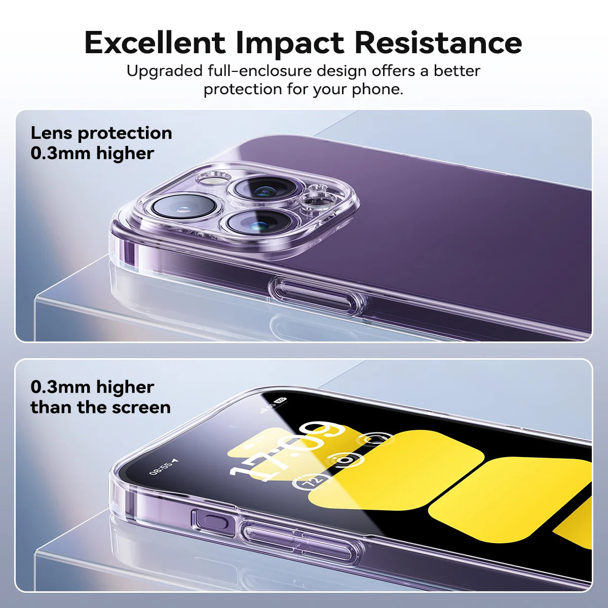 Baseus Lucent Series-iPhone 15 Pro-Clear Transparent, Ultra Thin Design Protective Case?- P60157204203-01