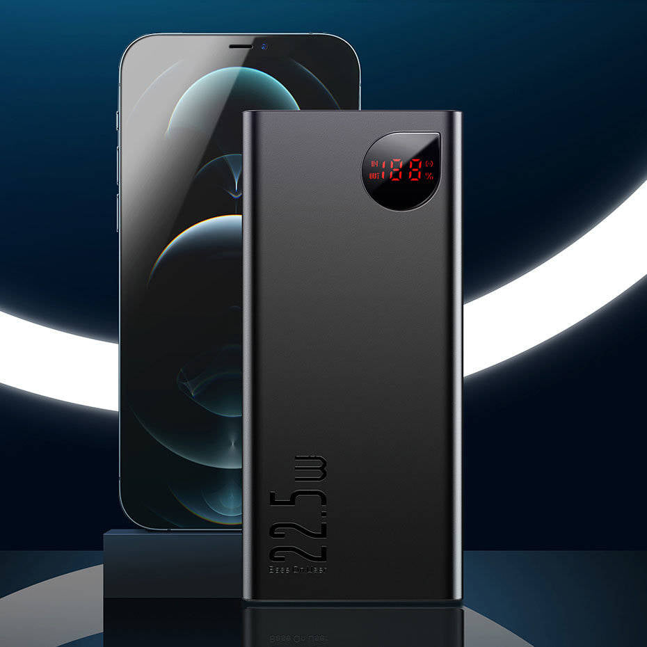 Baseus 10000mAh 22.5W Adaman Metal Digital Display Quick Charge Power Bank (PPAD000001)