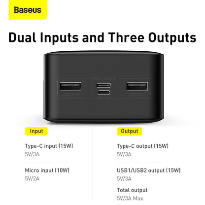 Baseus 30000mAh 15W Bipow Digital Display Power Bank