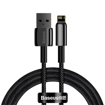 Baseus Tungsten USB to Lightning Fast Charge Cable (1m / 2m)