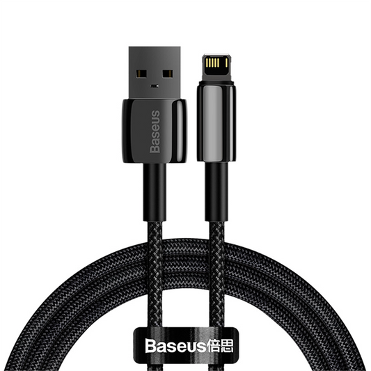 Baseus Tungsten Series USB to Lightning Metal Data Cable (1m / 2m)