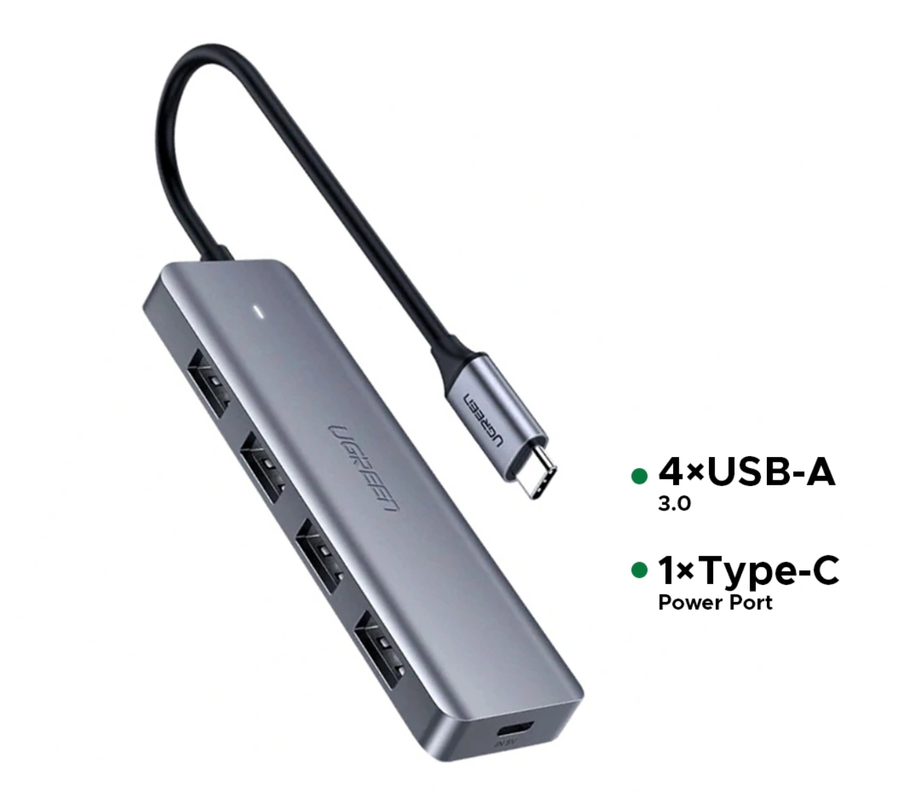 UGREEN 4 – Port USB 3.0 to Type -C HUB – CM219 – 70336