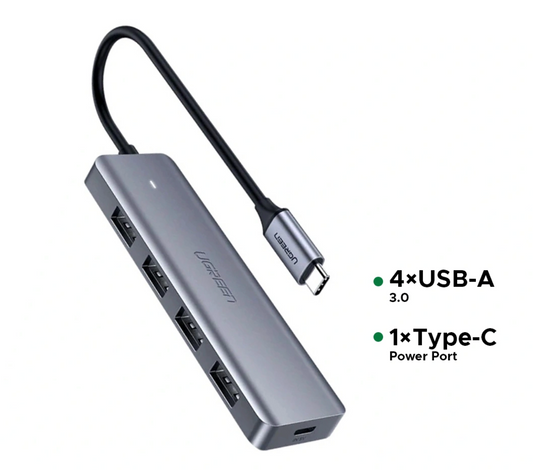 UGREEN 4 – Port USB 3.0 to Type -C HUB – CM219 – 70336