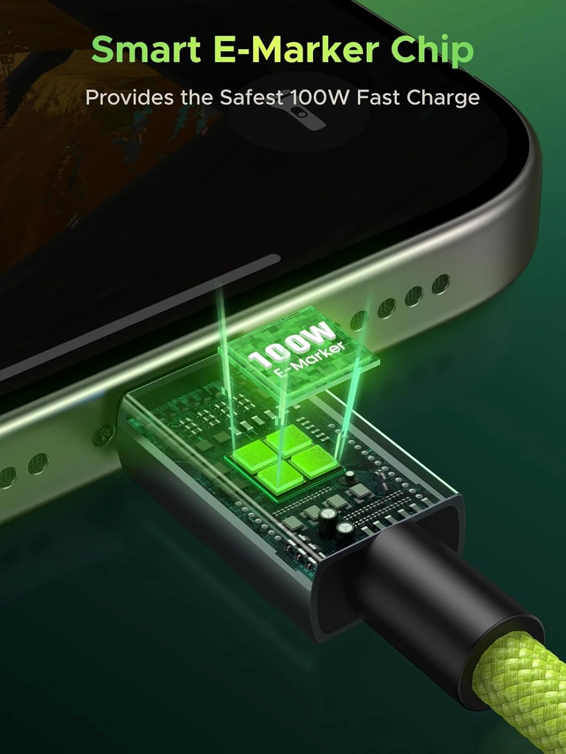 UGREEN 1 Meter 100W 5A Max Type – C to Type – C PD Fast Charging Cable Genshin Impact Edition – L512- 45063GI