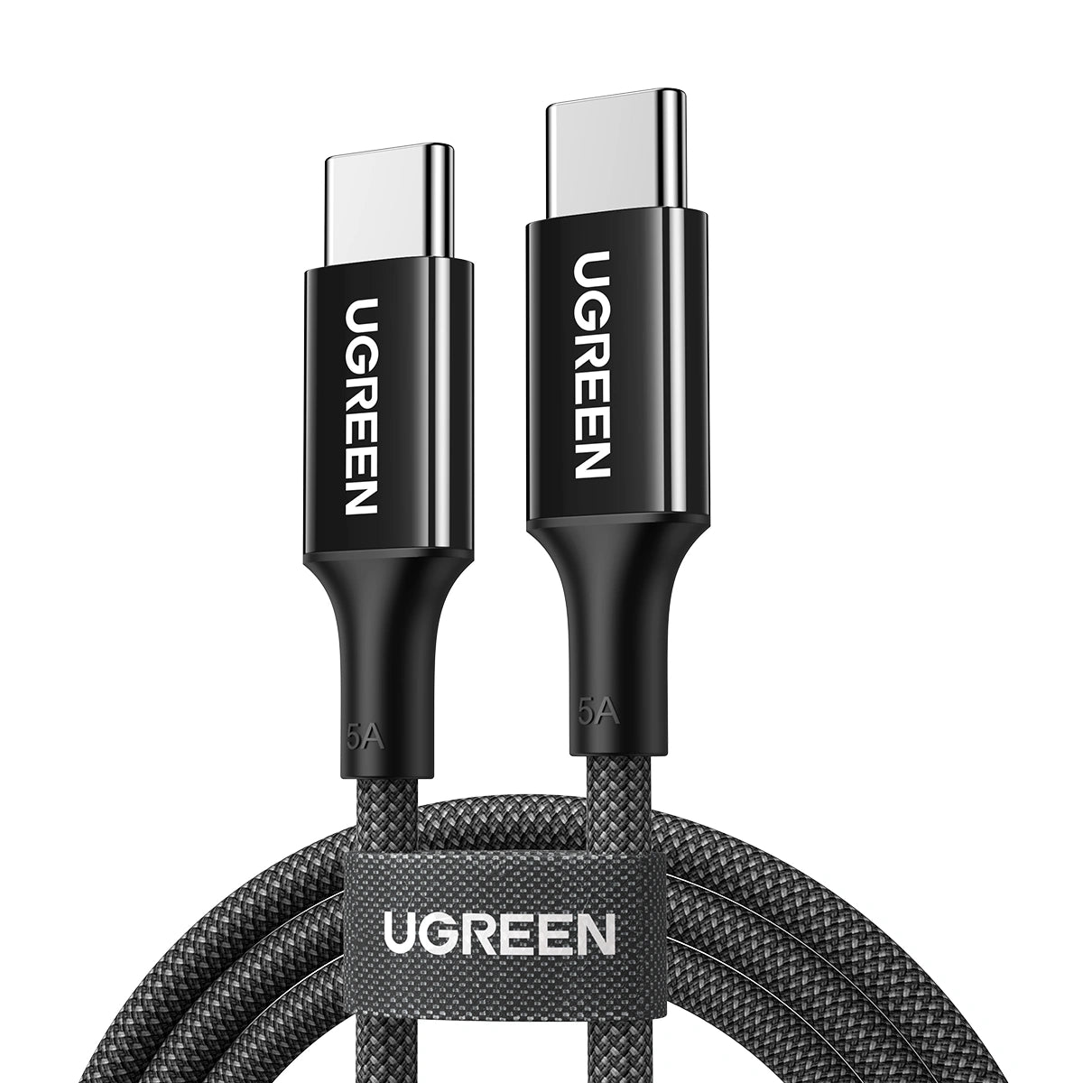 UGREEN 1 Meter 100W 5A Max Type-C to Type-C PD Fast Charging Silicone Braided Cable – US557 - 15275