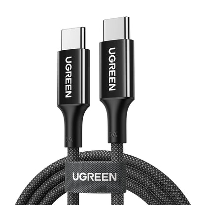 UGREEN 1 Meter 100W 5A Max Type-C to Type-C PD Fast Charging Silicone Braided Cable – US557 - 15275