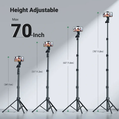 UGREEN 1.7 Meter Floor Tripod And Selfie Stick with Bluetooth Remote – LP680 - 15609