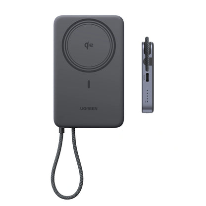 UGREEN 10000mAh 15W Qi2 MagFlow Air Magnetic Power Bank (Space Gray)- PB570 – 75982B