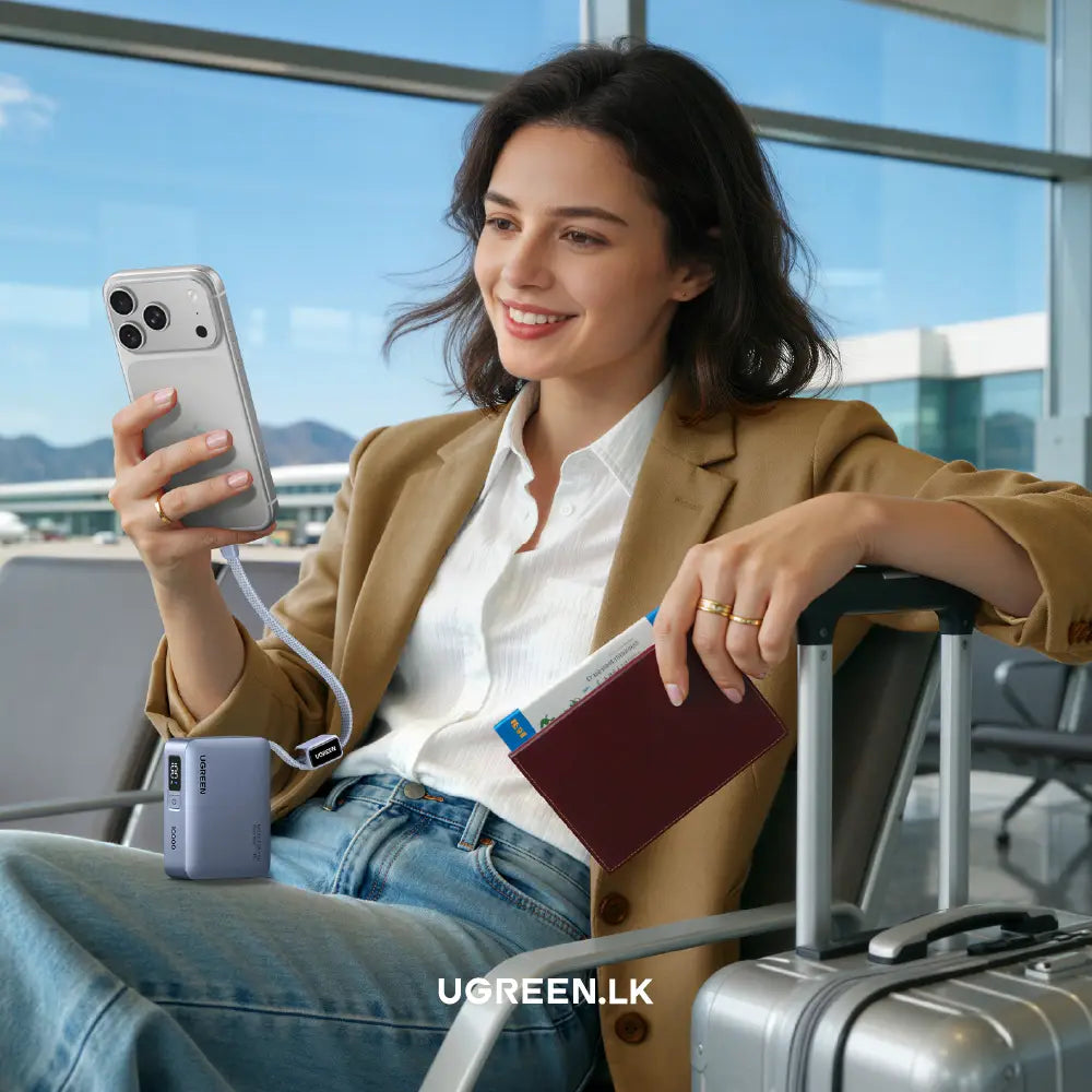 UGREEN 10000mAh 33W Fast Charging Power Bank With Type C Cable – PB584 – 75173B