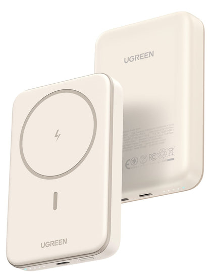 UGREEN 10000mAh 20W Magnetic Wireless Power Bank White – PB561 - 25208