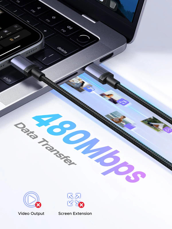 UGREEN 100W 1 Meter Type-C to Type-C PD Fast Charging Cable – L528 - 65832