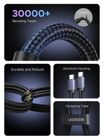 UGREEN 100W 1 Meter Type-C to Type-C PD Fast Charging Cable – L528 - 65832