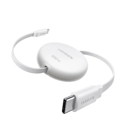 UGREEN 94cm Max 100W Nexode Retractable Type-C to Type-C PD Fast Charging Cable – L531 – 95673