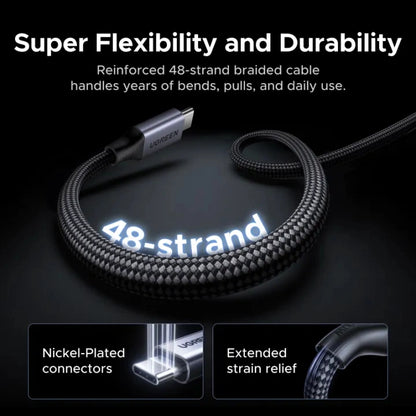 UGREEN 1Meter 100W Magnetic Type-C to Type-C PD Fast Charging Cable – L520 – 55517