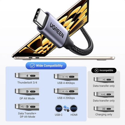 UGREEN 1m (3.3ft) USB Type – C to HDMI 8K 60Hz Cable – CM565 – 35596