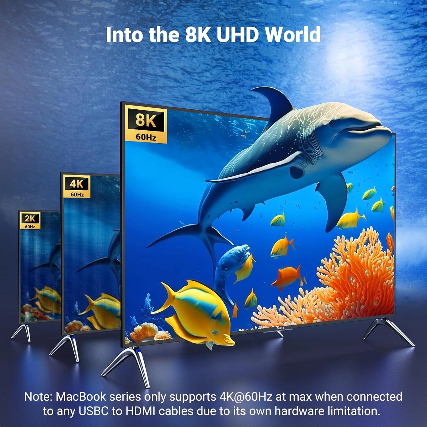 UGREEN 1m (3.3ft) USB Type – C to HDMI 8K 60Hz Cable – CM565 – 35596