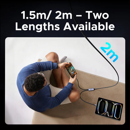 UGREEN 1.5 Meter 100W 2-in-1 Type-C to Dual Type-C 5A Max PD Charging Cable – US561 – 35087