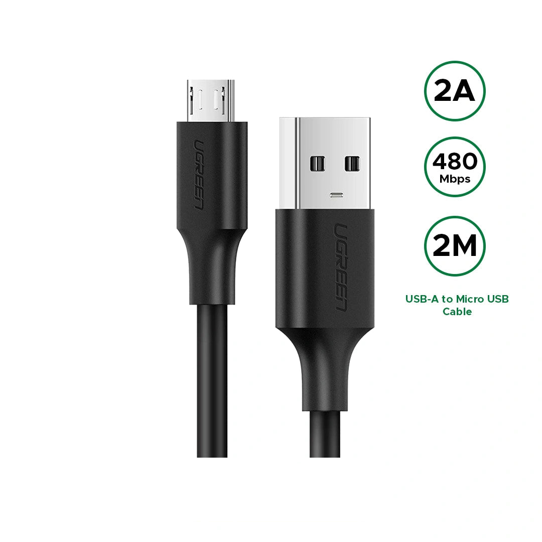 UGREEN 2 Meter USB to Micro 2A Max Cable – US289 – 60138