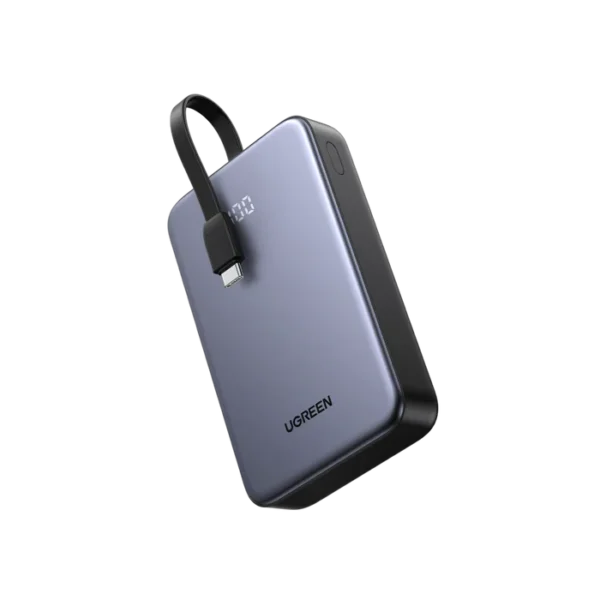 UGREEN 20000mAh 20W Power Bank with Integrated Type-C Cable – PB505 - 45762