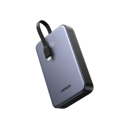 UGREEN 20000mAh 20W Power Bank with Integrated Type-C Cable – PB505 - 45762