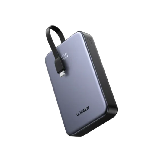 UGREEN 20000mAh 20W Power Bank with Integrated Type-C Cable – PB505 - 45762