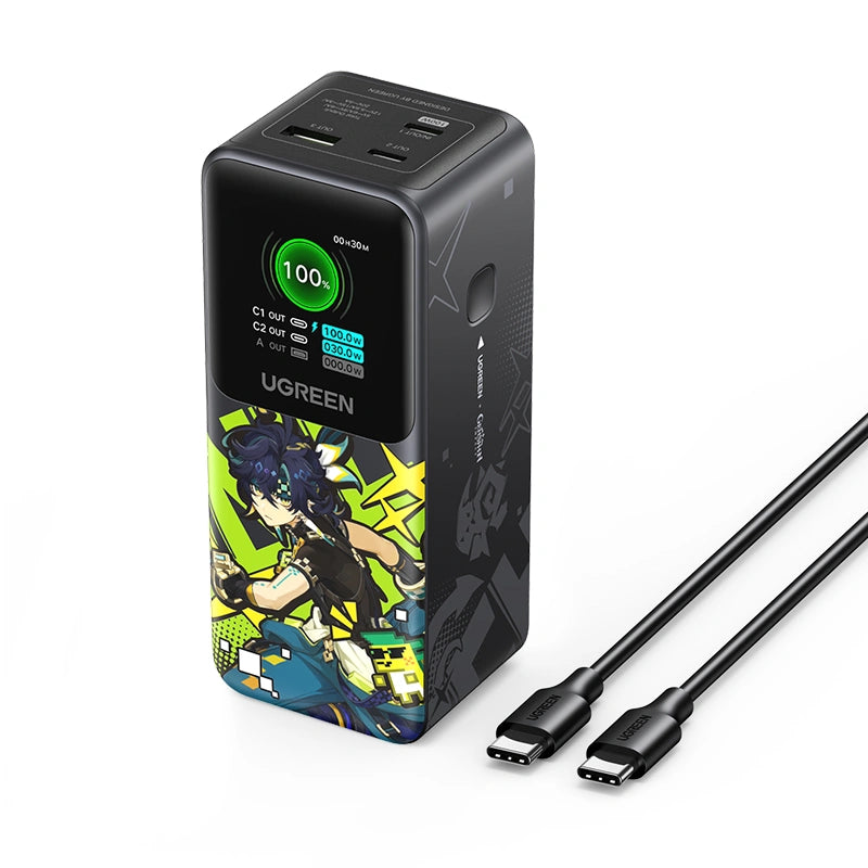 UGREEN 20000mAh 130W Genshin Impact Edition Smart Display Fast Charging Power Bank – PB721 – 35524GI
