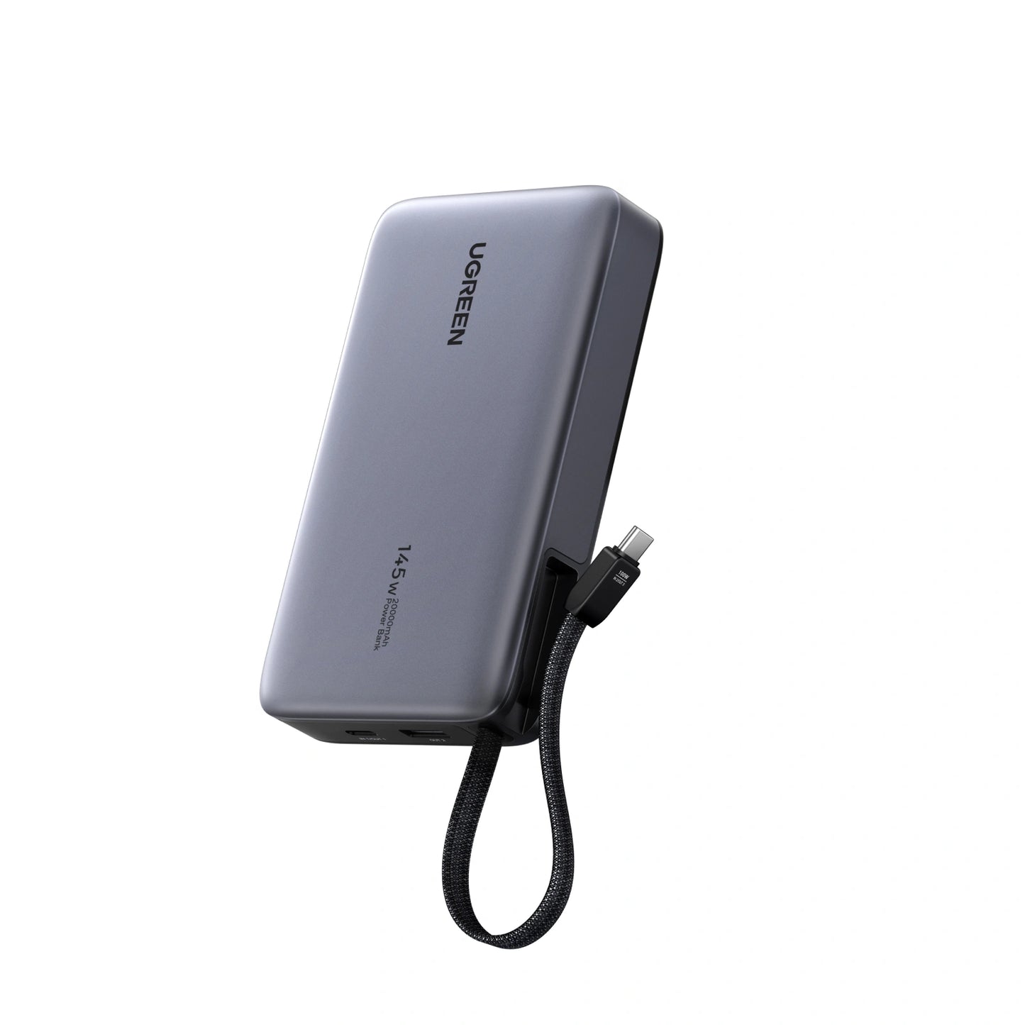 UGREEN 20000mAh 145W Power Bank with Built-in Cable – PB551 – 55992B