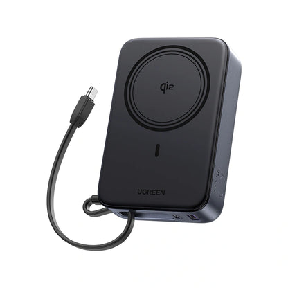 UGREEN 20000mAh 15W Qi2 Magnetic Wireless Power Bank With Type C Cable – PB567- 55450B