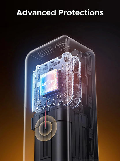 UGREEN 20000mAh 165W Nexode Smart Display Power Bank with Retractable Cable ( CCC version) – PB726 – 95670B