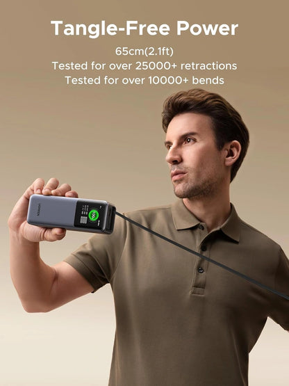 UGREEN 20000mAh 165W Nexode Smart Display Power Bank with Retractable Cable ( CCC version) – PB726 – 95670B