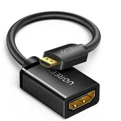 UGREEN 22cm Micro HDMI Male to HDMI Female Adapter Cable (Black) – 20134