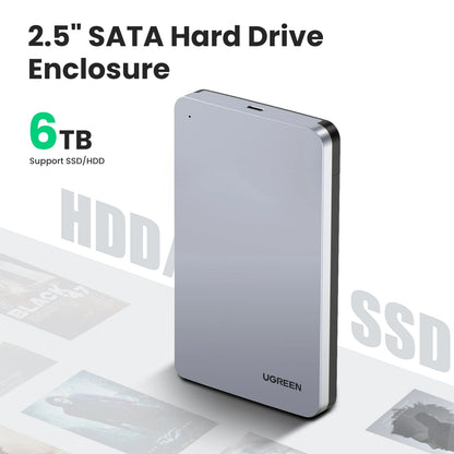 UGREEN 2.5-Inch SATA External Hard Drive Enclosure – CM300 – 70499